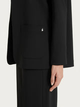 Blazer senza revers in Compact Light Neri Donna - Ragno