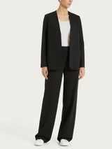 Blazer senza revers in Compact Light Neri Donna - Ragno