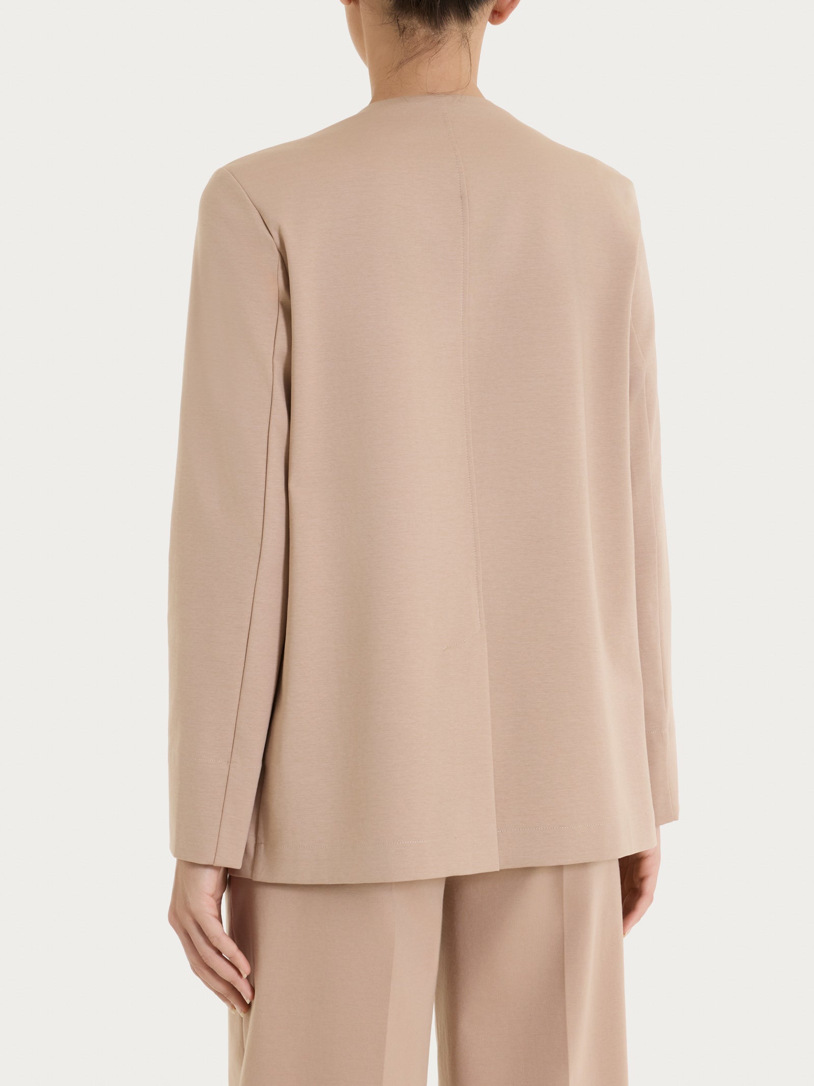 Blazer senza revers in Compact Light Marroni Donna - Ragno