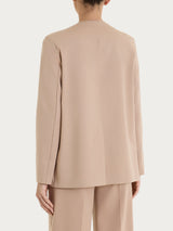 Blazer senza revers in Compact Light Marroni Donna - Ragno