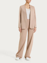 Blazer senza revers in Compact Light Marroni Donna - Ragno