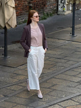 Blazer senza revers in Compact Light Marroni Donna - Ragno