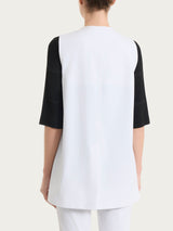 Gilet aperto in Compact Light Bianchi Donna - Ragno