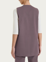 Gilet aperto in Compact Light Marroni Donna - Ragno