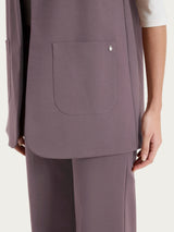 Gilet aperto in Compact Light Marroni Donna - Ragno