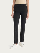 Pantalone dritto con tasche in Compact Light Neri Donna - Ragno
