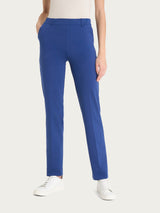 Pantalone dritto con tasche in Compact Light Blu Donna - Ragno