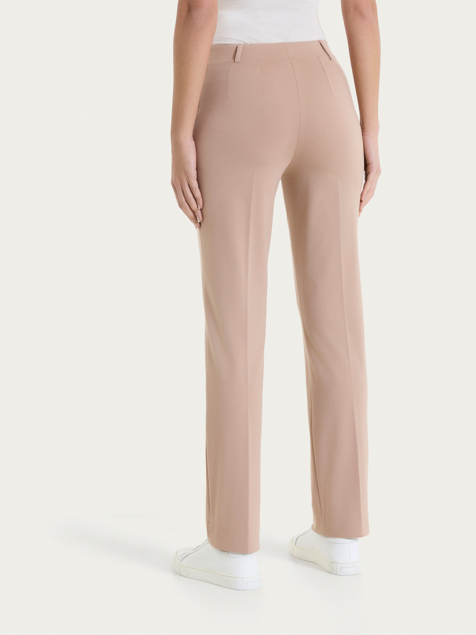 Pantalone dritto con tasche in Compact Light Marroni Donna - Ragno