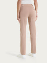 Pantalone dritto con tasche in Compact Light Marroni Donna - Ragno