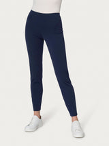 Pantalone a sigaretta con spacchetti in Compact Light Blu Donna - Ragno