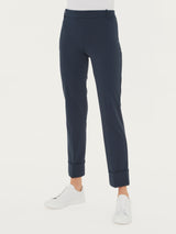 Pantalone slim dritto in Compact Light Blu Donna - Ragno