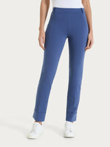 Pantalone slim dritto in Compact Light Blu Donna - Ragno
