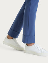 Pantalone slim dritto in Compact Light Blu Donna - Ragno