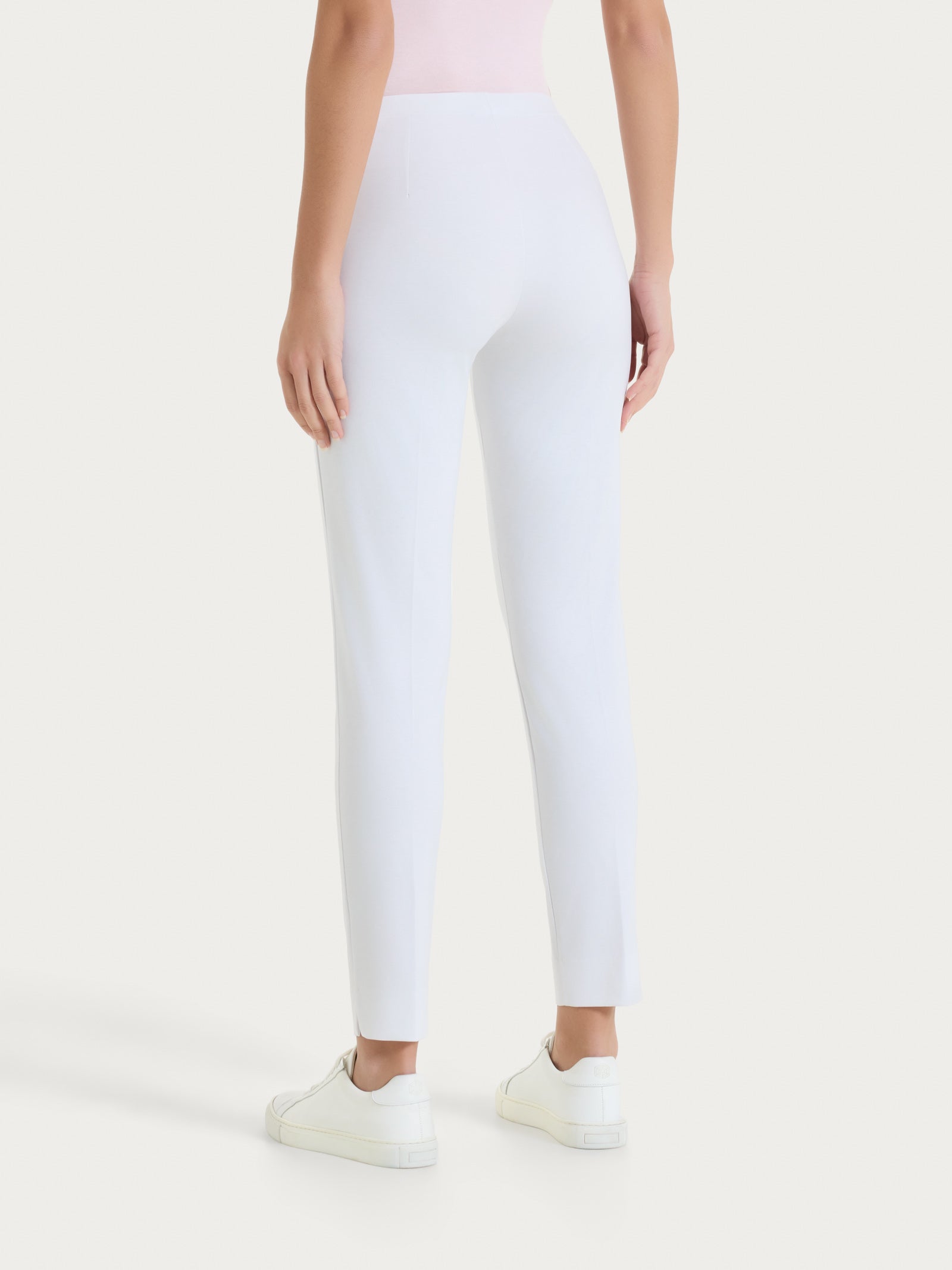 Pantalone capri con spacchetti in Compact Light  Bianchi Donna - Ragno