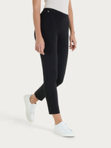 Pantalone capri con spacchetti in Compact Light  Neri Donna - Ragno