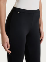Pantalone capri con spacchetti in Compact Light  Neri Donna - Ragno