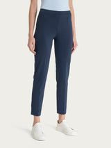 Pantalone capri con spacchetti in Compact Light  Blu Donna - Ragno