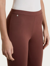 Pantalone capri con spacchetti in Compact Light  Marroni Donna - Ragno