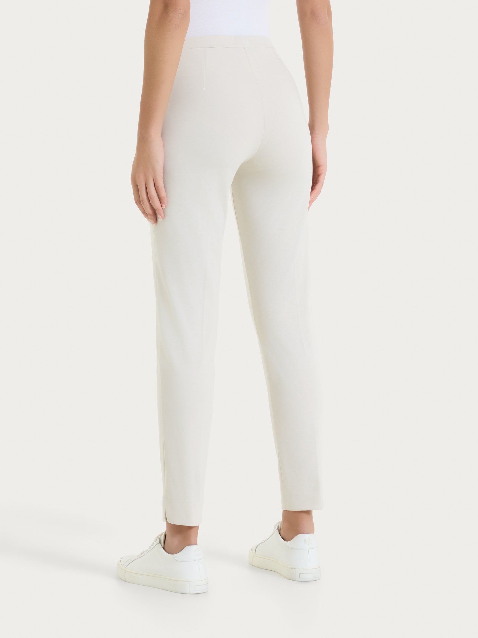 Pantalone capri con spacchetti in Compact Light  Bianchi Donna - Ragno