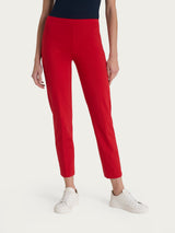 Pantalone capri con spacchetti in Compact Light  Rossi Donna - Ragno