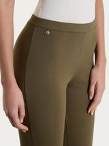 Pantalone capri con spacchetti in Compact Light  Verdi Donna - Ragno