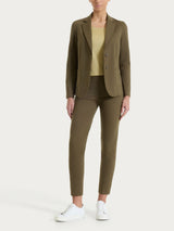 Pantalone capri con spacchetti in Compact Light  Verdi Donna - Ragno