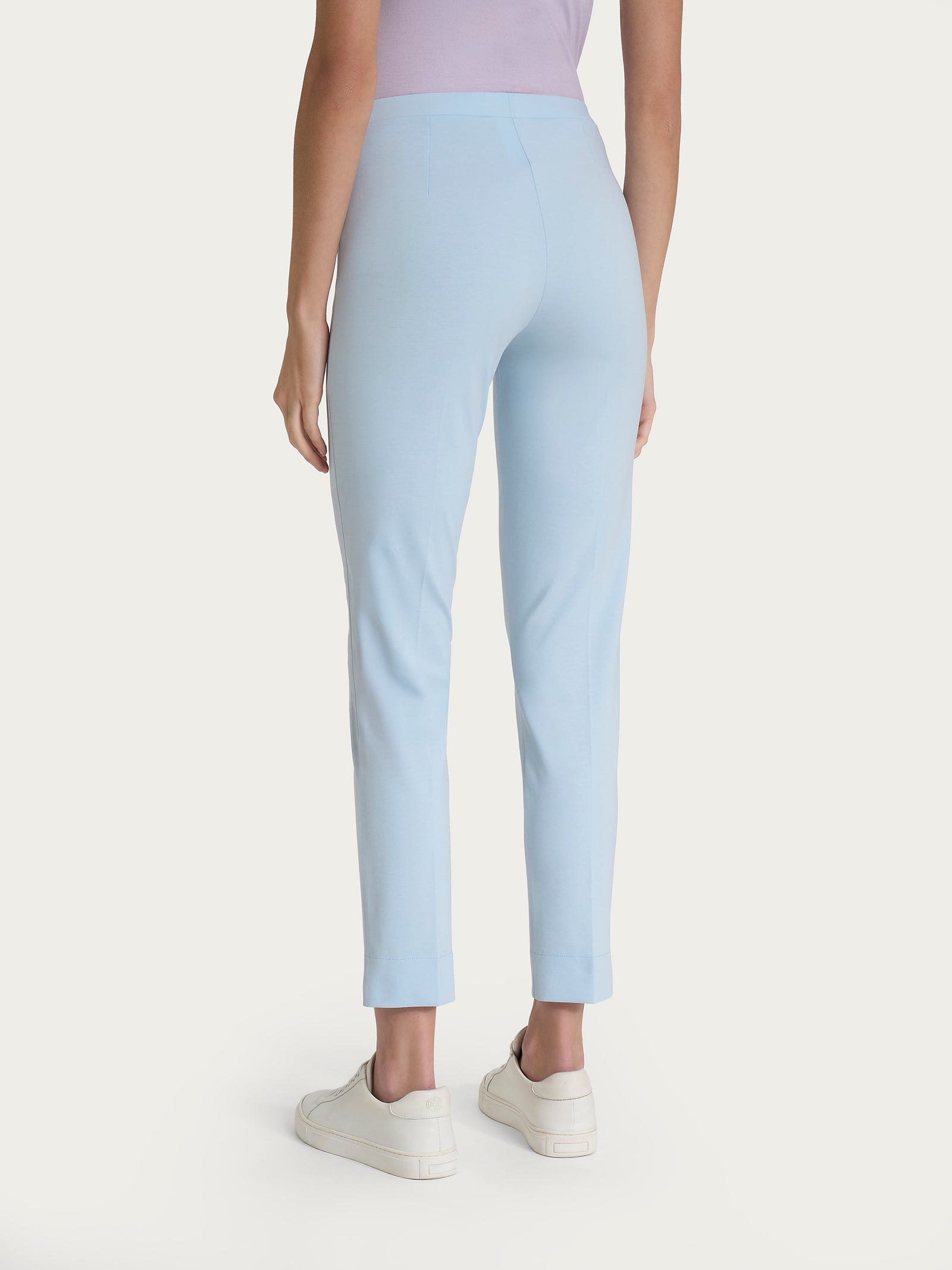 Pantalone capri con spacchetti in Compact Light  Azzurri Donna - Ragno