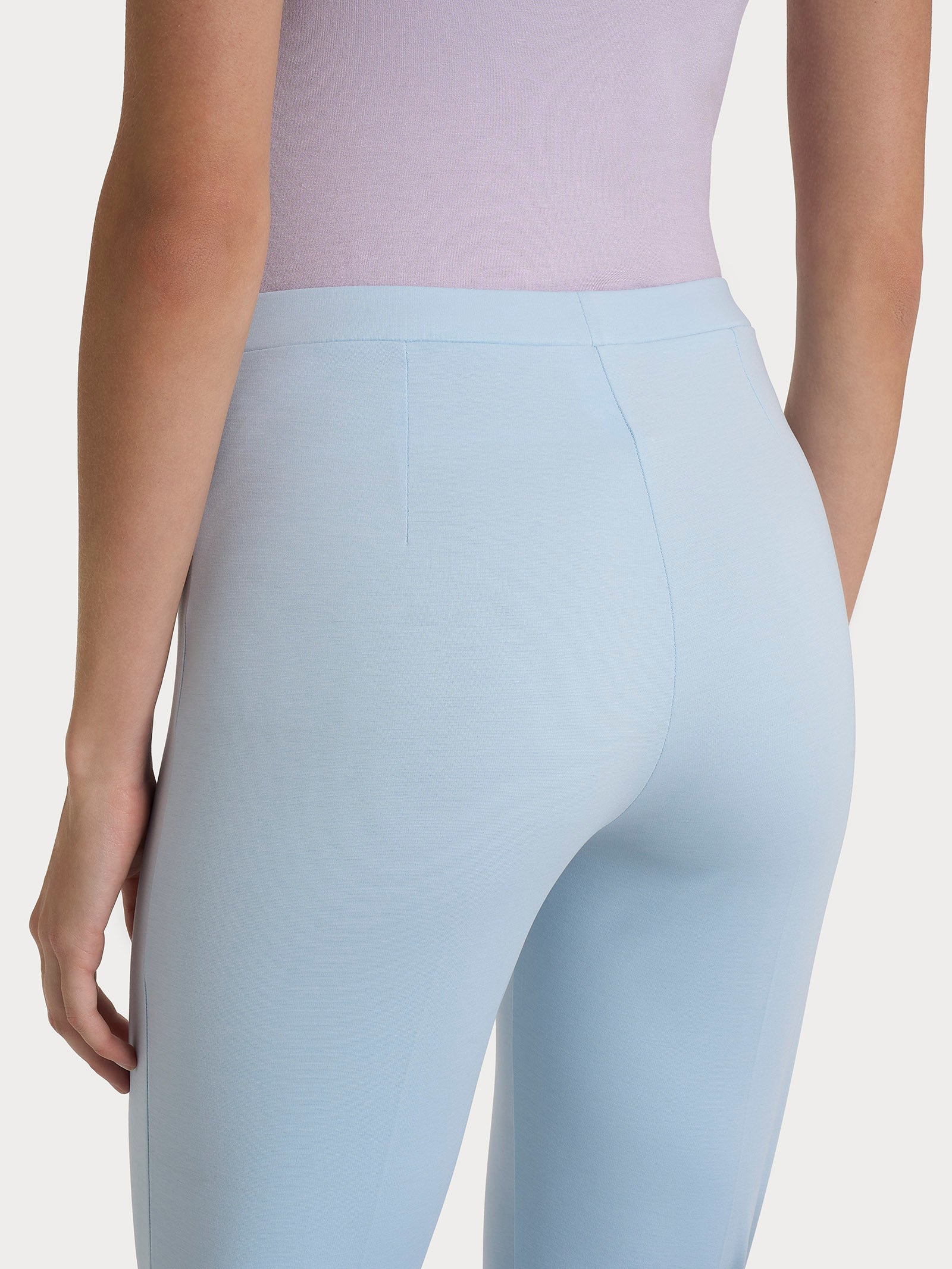 Pantalone capri con spacchetti in Compact Light  Azzurri Donna - Ragno