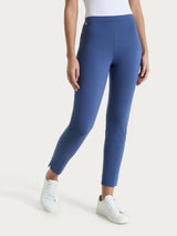 Pantalone capri con spacchetti in Compact Light  Blu Donna - Ragno