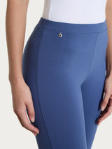 Pantalone capri con spacchetti in Compact Light  Blu Donna - Ragno