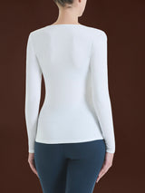 Maglietta girocollo in Eco Viscosa Blu Donna - Ragno