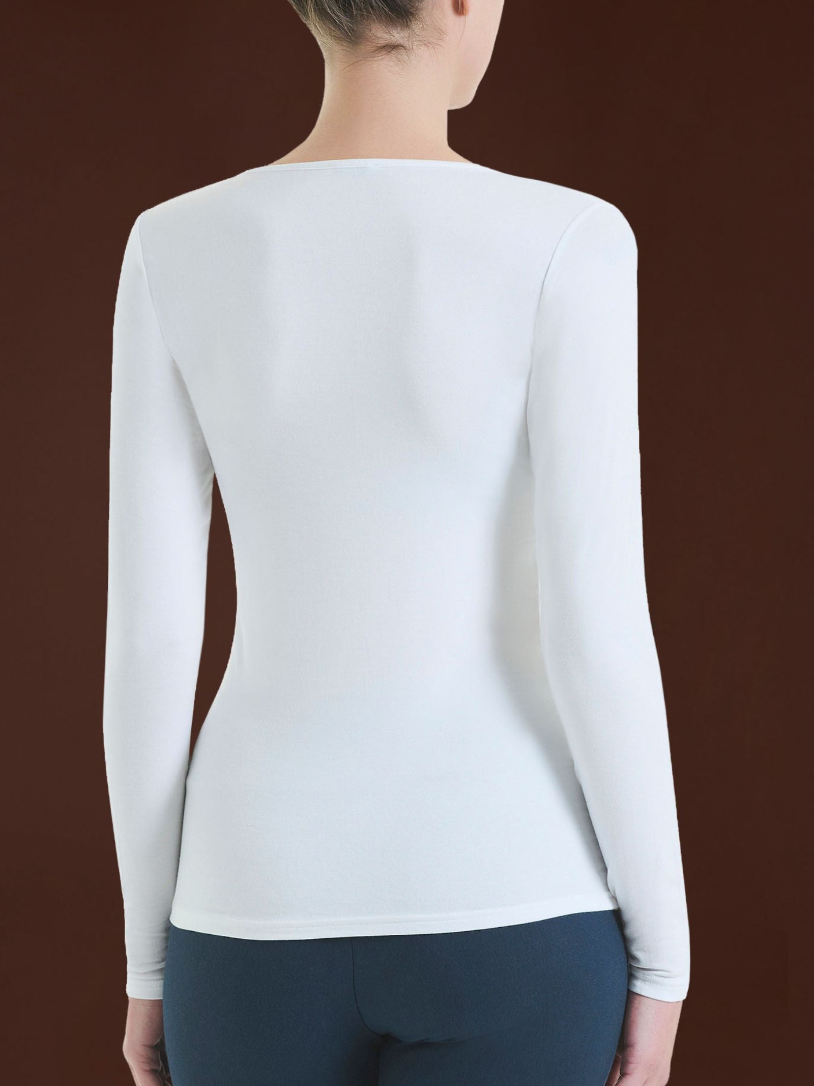 Maglietta girocollo in Eco Viscosa Neri Donna - Ragno