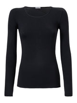 Maglietta girocollo in Eco Viscosa Neri Donna - Ragno