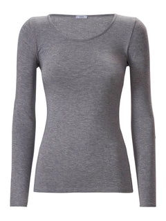Maglietta girocollo in  Jersey Strech Winter Viscosa  Neri Donna - Ragno