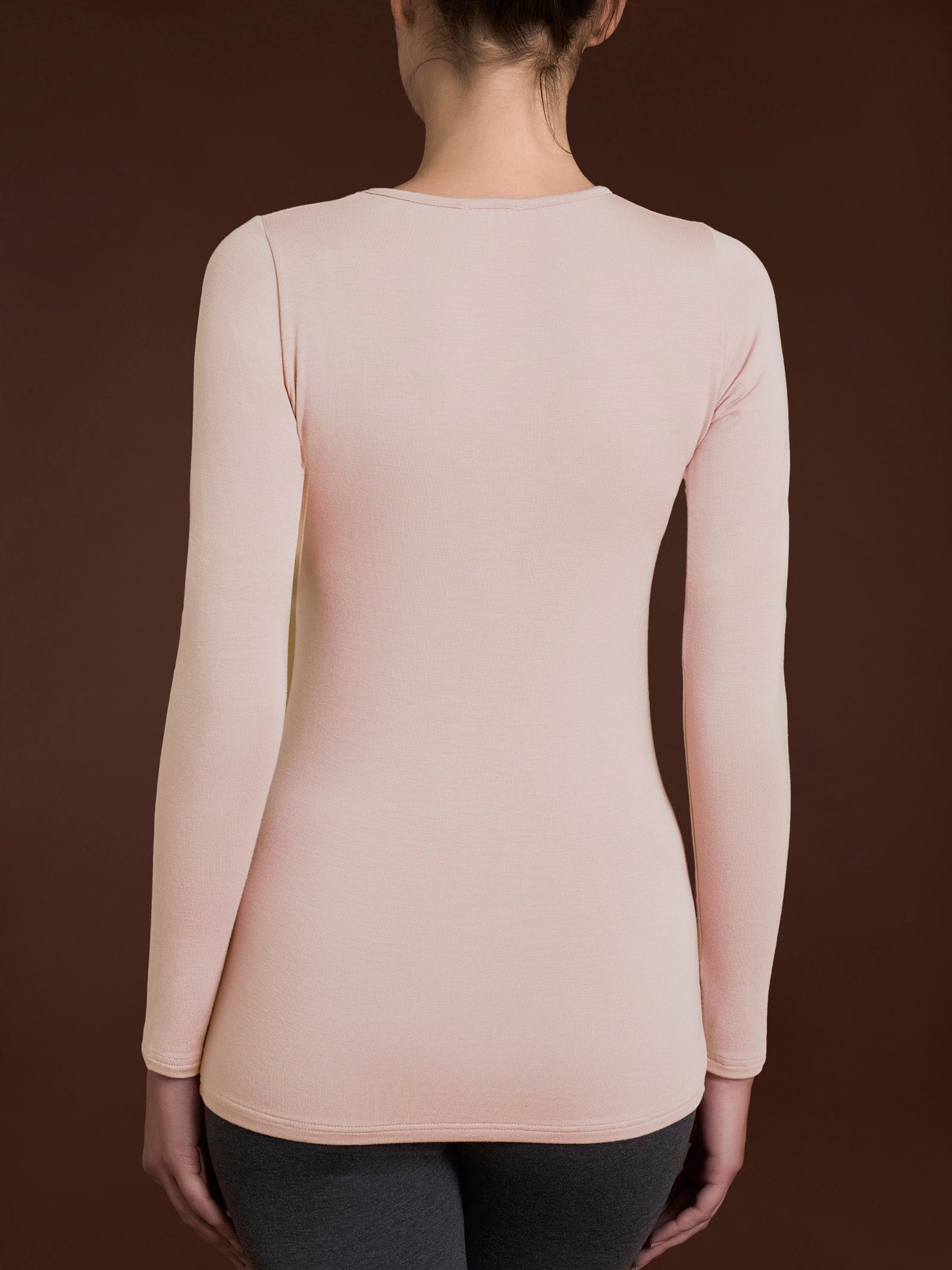 Maglietta girocollo in Eco Viscosa Rosa Donna - Ragno
