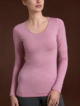 Maglietta girocollo in Eco Viscosa Rosa Donna - Ragno