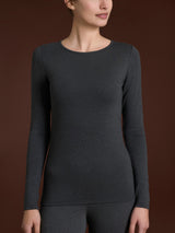 Maglietta con scollo a barchetta in  Jersey Strech Winter Viscosa  Neri Donna - Ragno