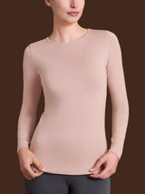 Maglietta con scollo a barchetta in  Jersey Strech Winter Viscosa  Rosa Donna - Ragno