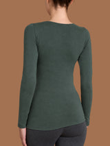 Maglietta con scollo a barchetta in  Jersey Strech Winter Viscosa  Grigi Donna - Ragno