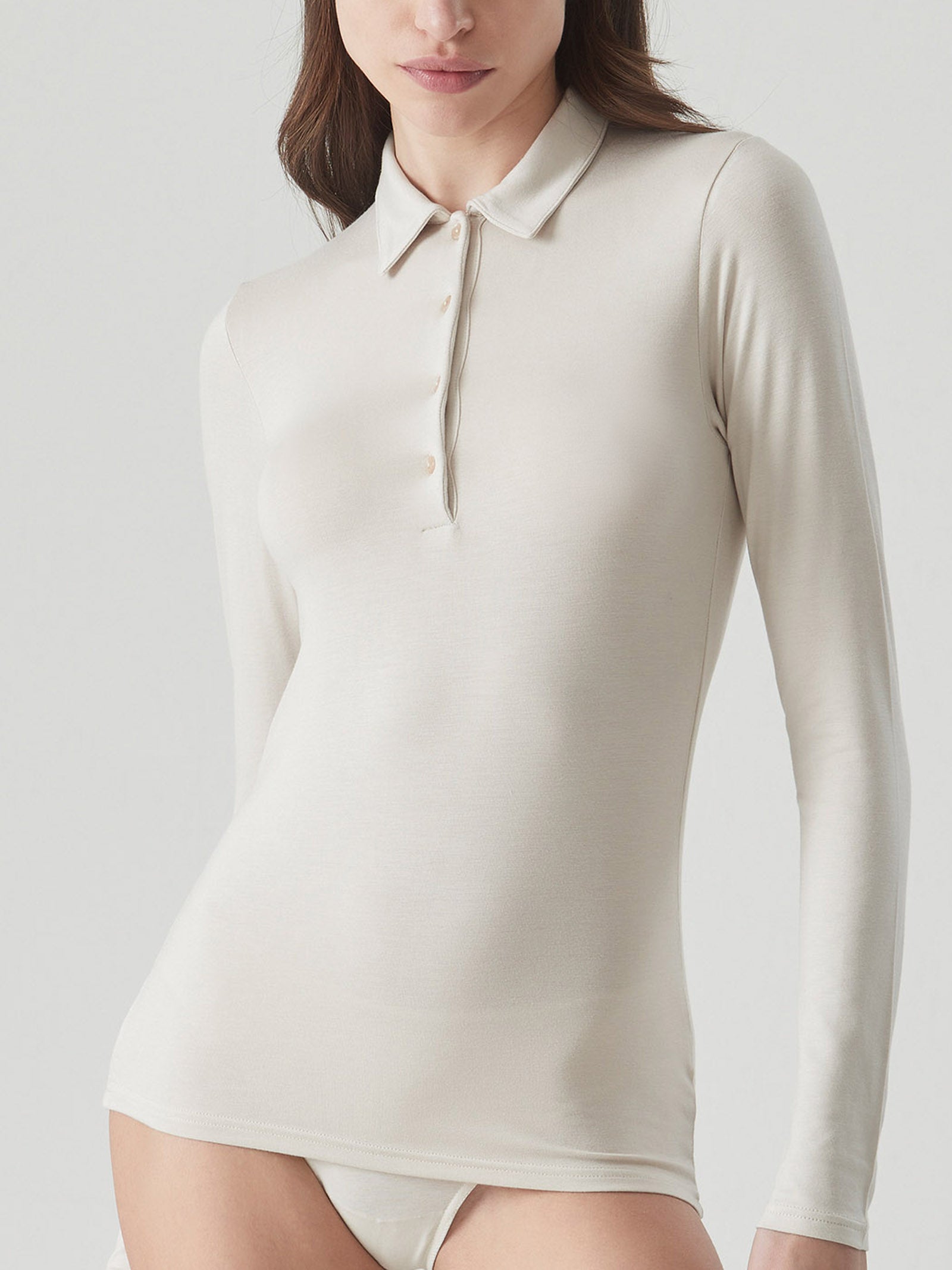 Polo in Eco Viscosa Grigi Donna - Ragno