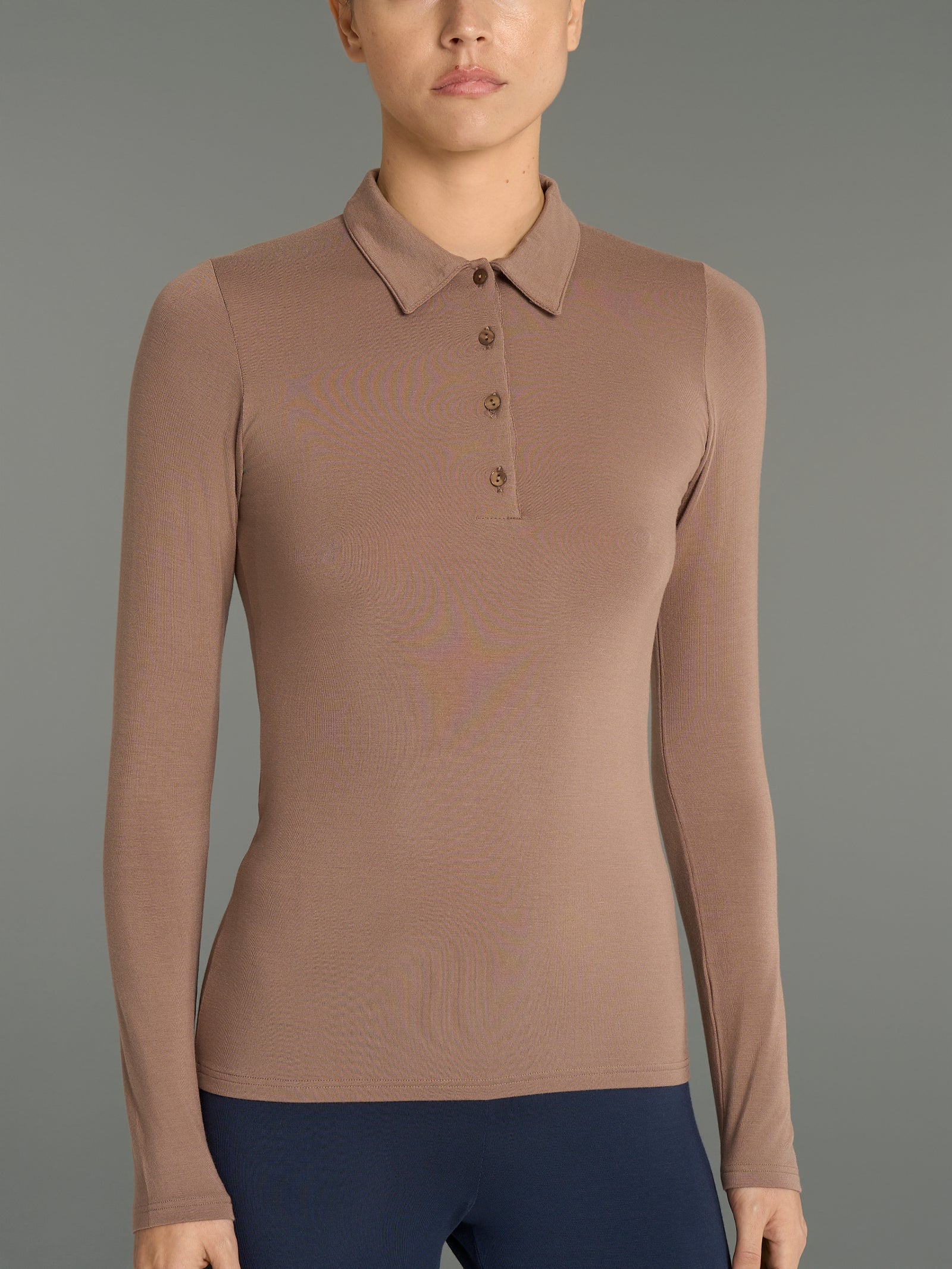 Polo in Eco Viscosa Marroni Donna - Ragno