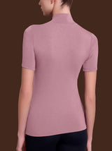 Maglietta collo alto in Eco Viscosa Rosa Donna - Ragno