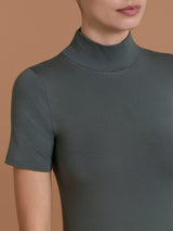 Maglietta collo alto in  Jersey Strech Winter Viscosa  Grigi Donna - Ragno