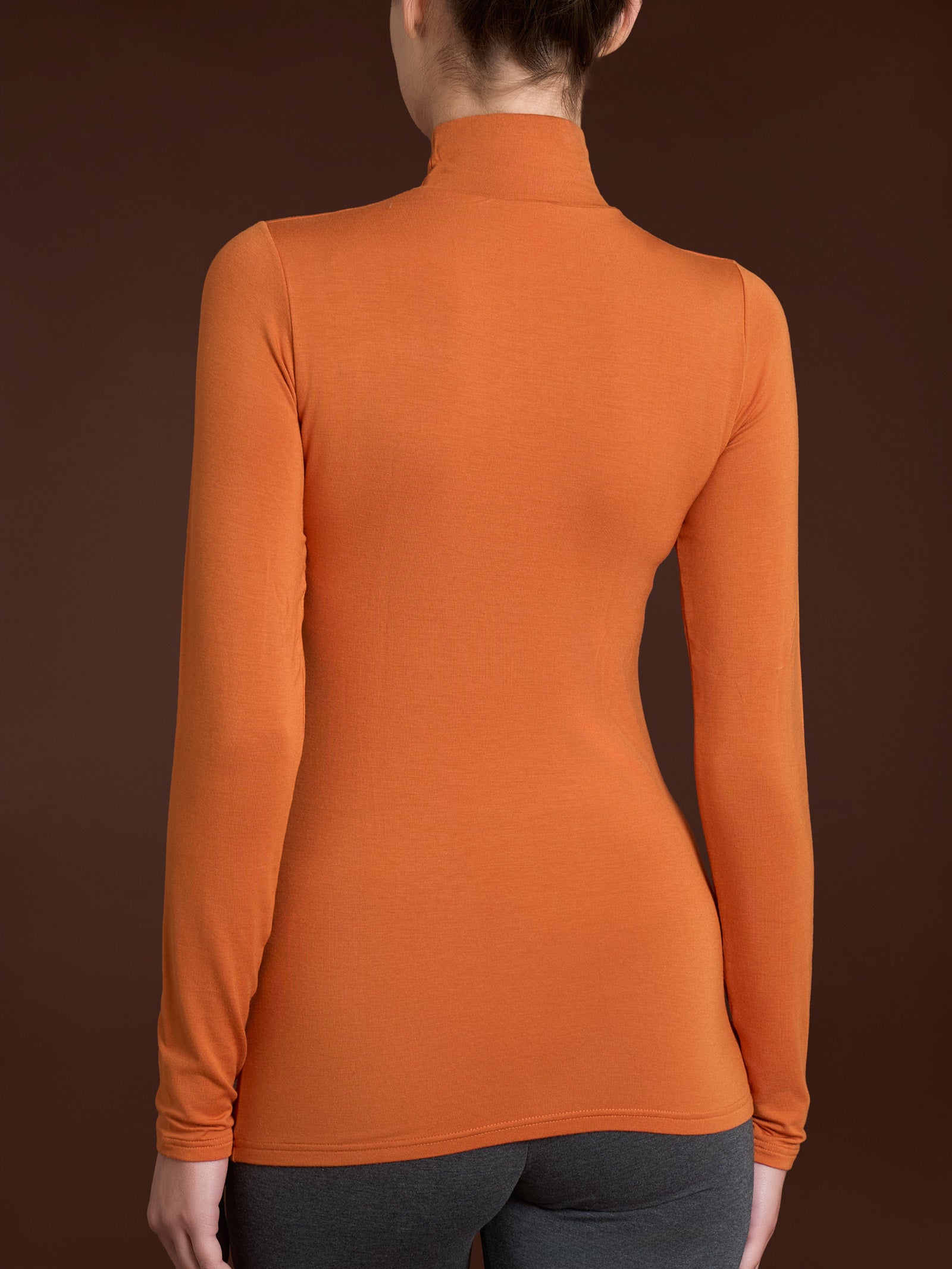 Lupetto in eco viscosa Arancioni Donna - Ragno