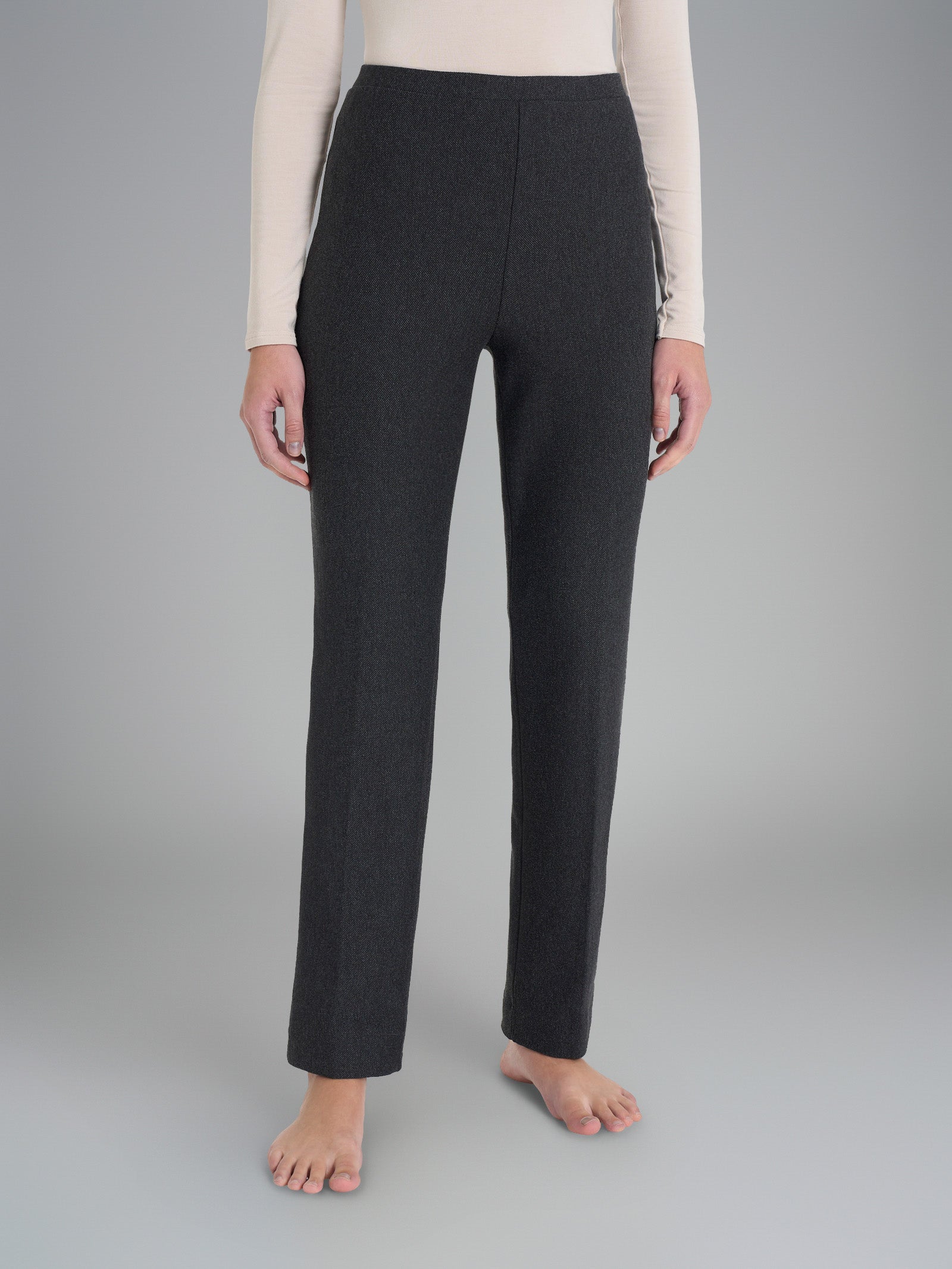 Pantalone dritto in maglia flanella  Neri Donna - Ragno
