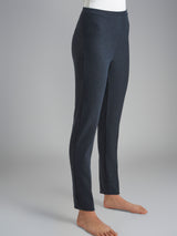 Pantalone alla caviglia in maglia flanella  Blu Donna - Ragno