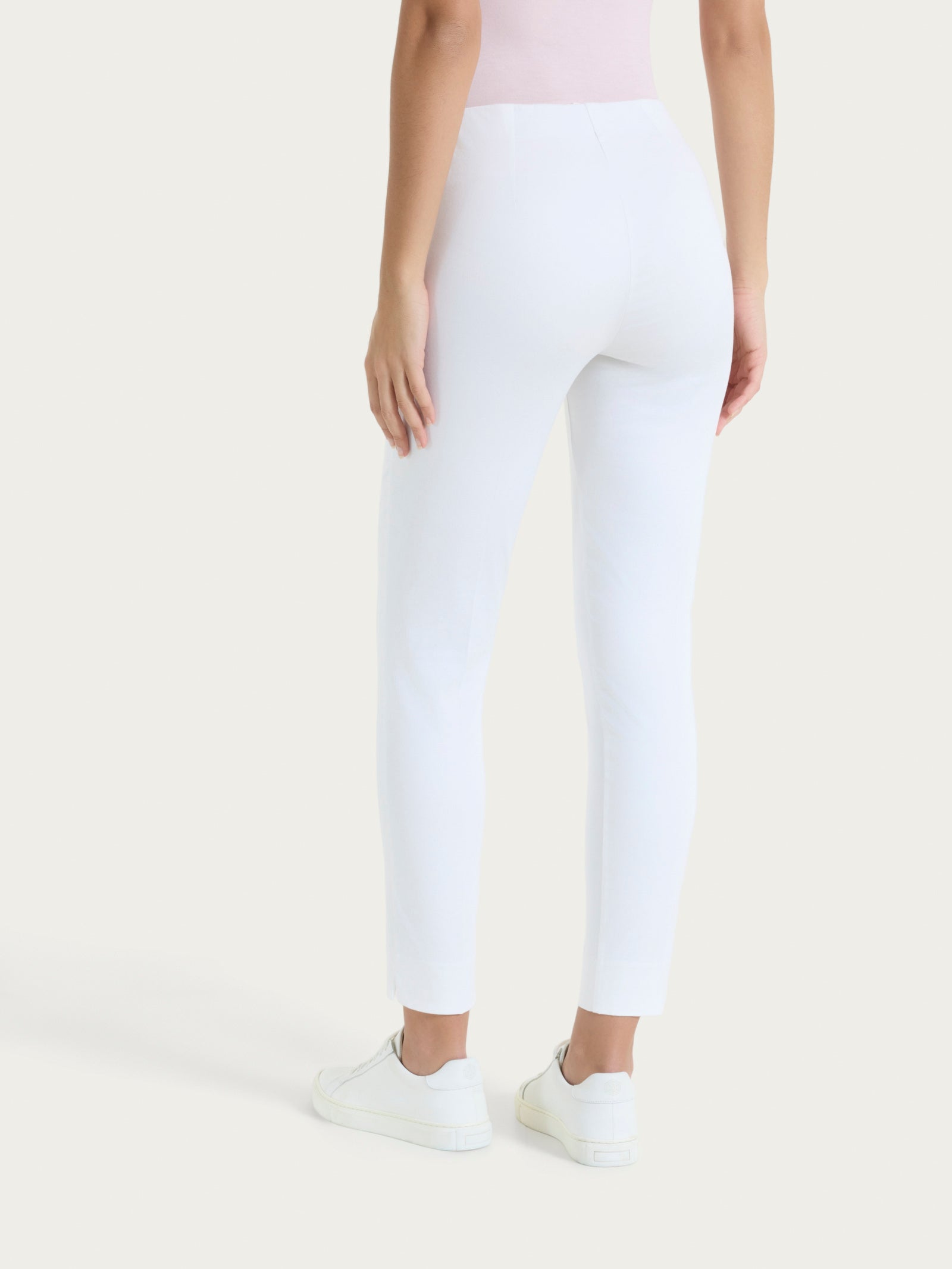 Pantalone capri con spacchetti in Satin Power Bianchi Donna - Ragno