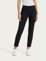 Pantalone capri con spacchetti in Satin Power Neri Donna - Ragno