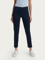 Pantalone capri con spacchetti in Satin Power Blu Donna - Ragno