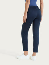 Pantalone capri con spacchetti in Satin Power Blu Donna - Ragno